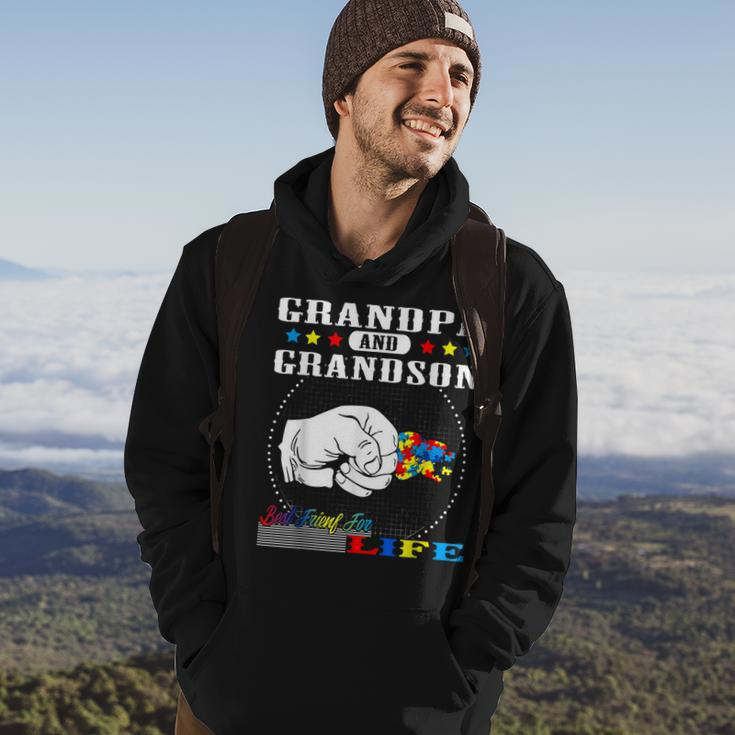 Autism Awareness Grandpa Grandson Best Friend For Life Gift Hoodie Lifestyle