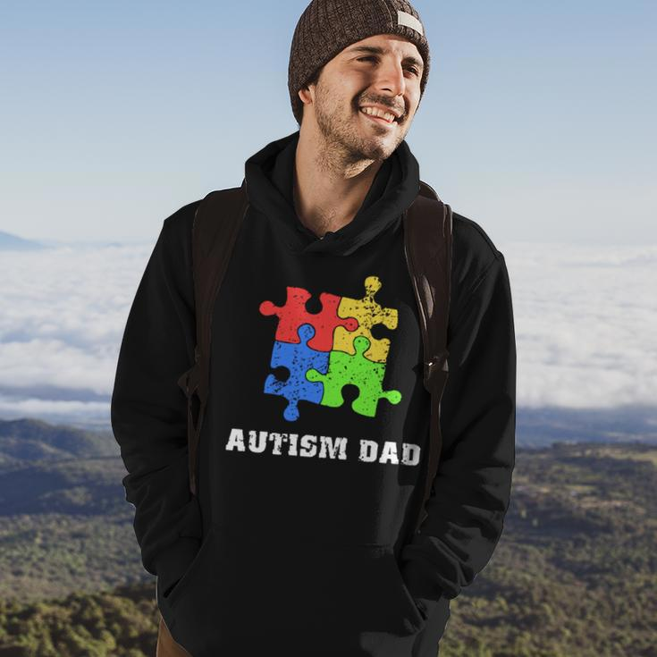 Autism DadEducate Love Support Gift Hoodie Lifestyle