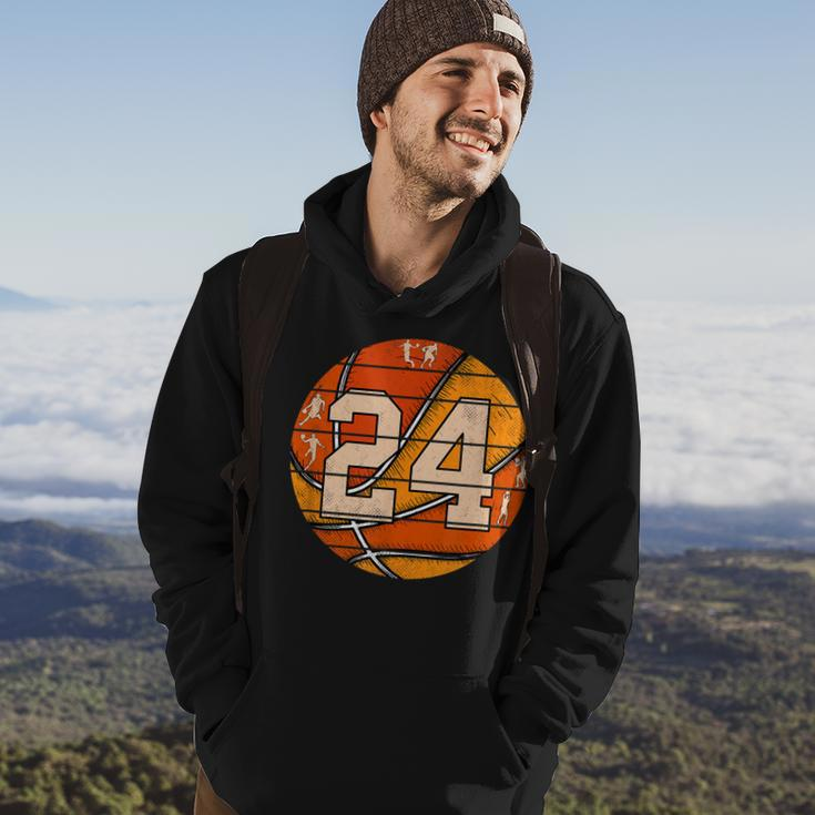Basketball Number 24 Jersey Love Basketball Player Vintage Hoodie Lifestyle