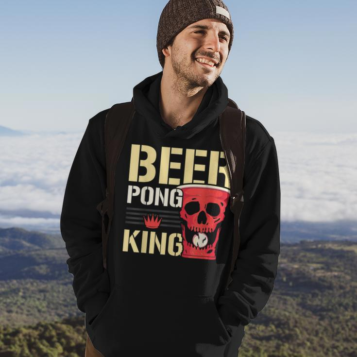 Beer Pong King Alkohol Trinkspiel Beer Pong Hoodie Lebensstil