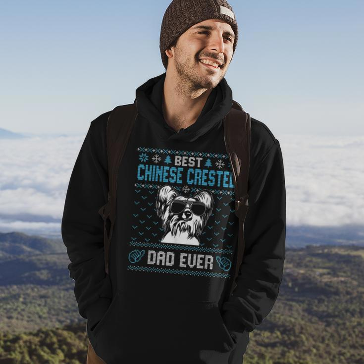 Best Chinese Crested Dad Ever Ugly Christmas For Dog Dad Hoodie Lifestyle