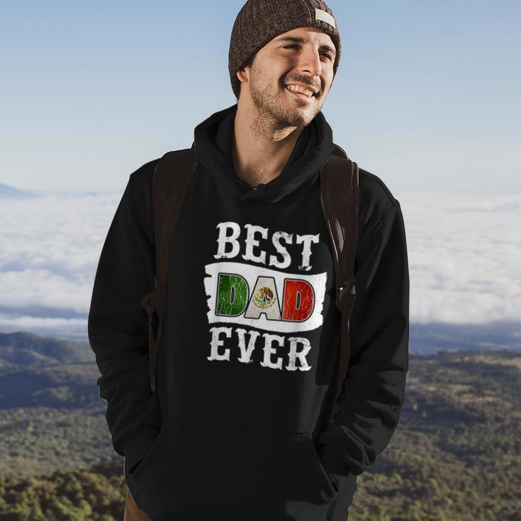 Best Dad Ever Fathers Day Mexican Flag Mexico Gift For Mens Hoodie Lifestyle