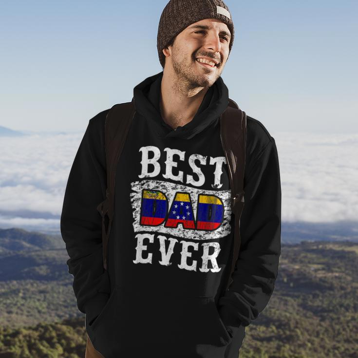 Best Dad Ever Fathers Day Venezuela Flag Gift For Mens Hoodie Lifestyle