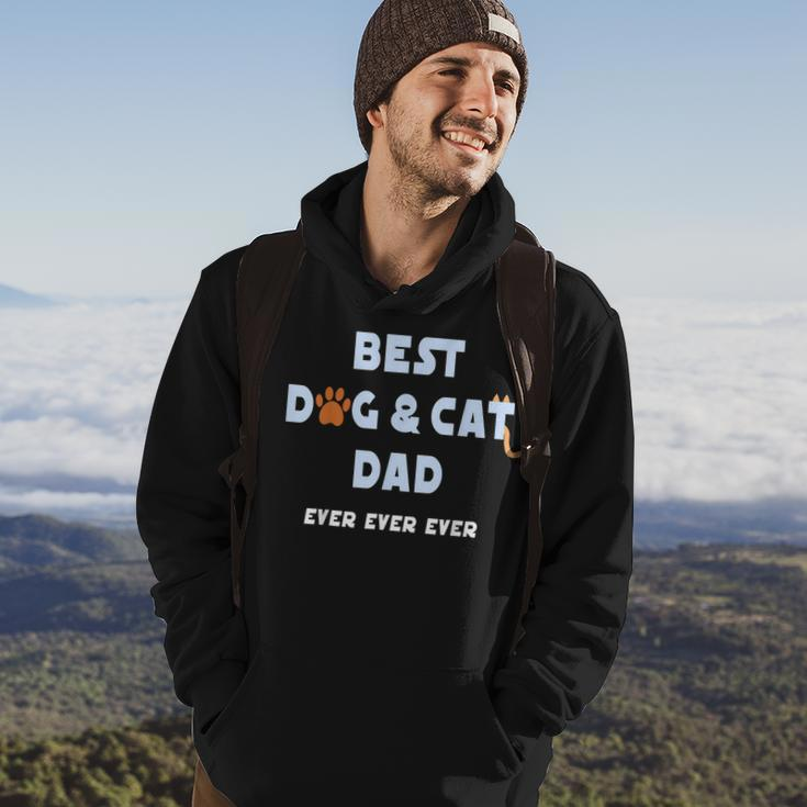 Best Dog And Cat Dad Ever Fur Dad Fathers Day Hoodie Lifestyle