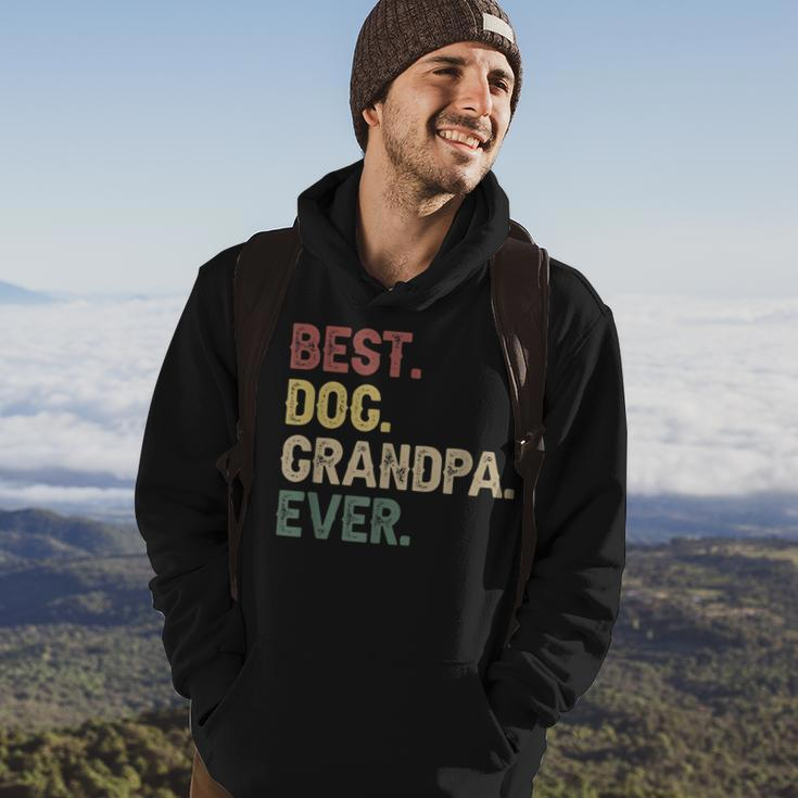 Best Dog Grandpa Ever Fathers Day Grandpa Dogs Lover Gift Hoodie Lifestyle