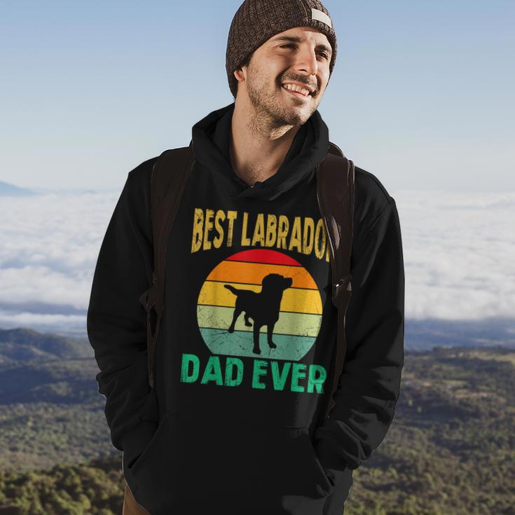 Best Labrador Dad Ever Lab Father Retro Vintage Lab Dad Hoodie Lifestyle