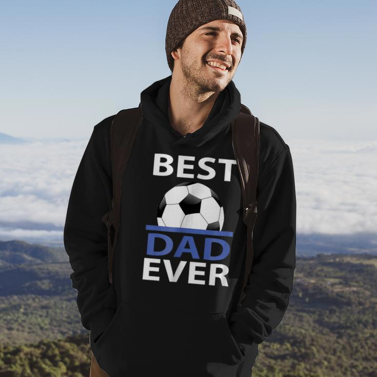 Best Soccer Dad Ever With Soccer Ball Gift For Mens Hoodie Lifestyle