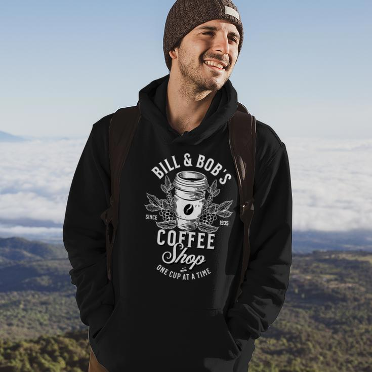 Bill And Bobs Coffee Shop Aa Recovery Men Hoodie Graphic Print Hooded Sweatshirt Lifestyle