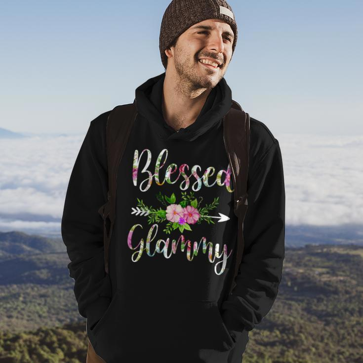 Blessed Glammy Floral For Women Mothers Day Grandma Hoodie Lifestyle