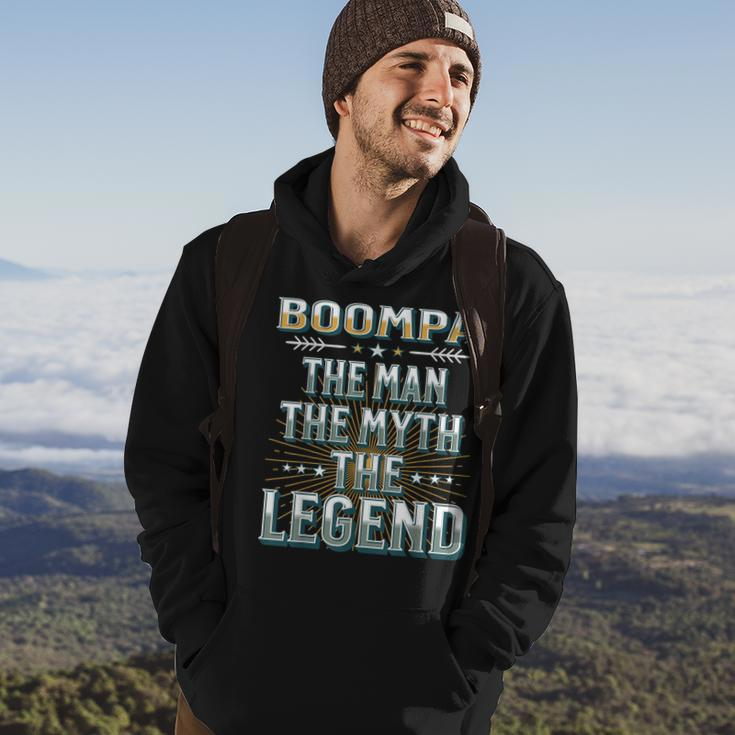 Boompa The Man The Myth The Legend Fathers Day Grandad Hoodie Lifestyle