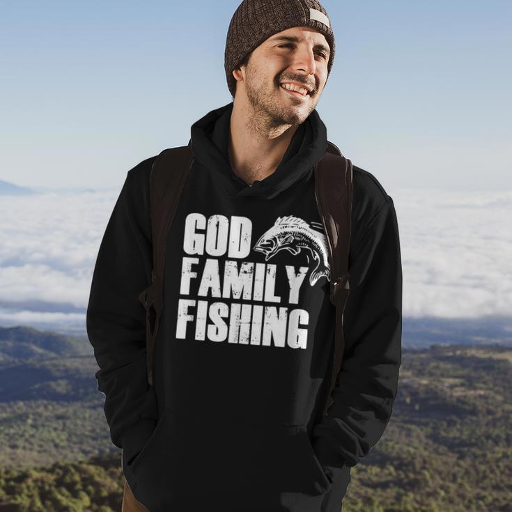 Christian Fisherman Gift God Family Fishing Men Dad Vintage Hoodie Lifestyle