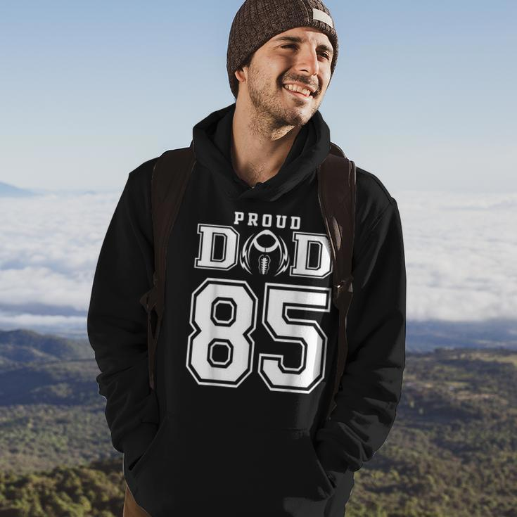 Custom Proud Football Dad Number 85 Personalized For Men Hoodie Lifestyle