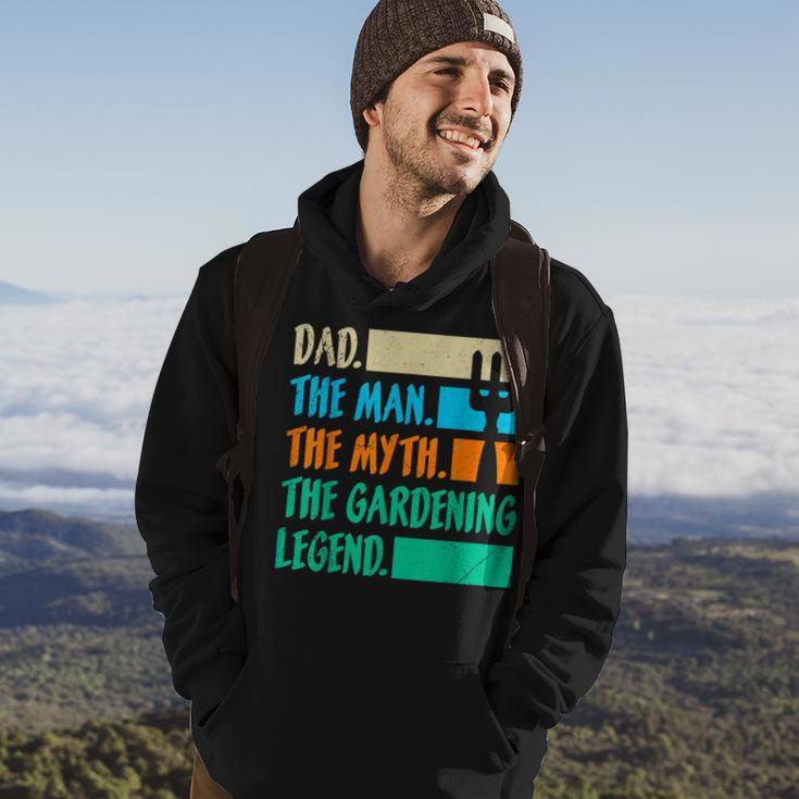 Dad A Man The Myth The Garden Legend Gardening Gift For Mens Hoodie Lifestyle