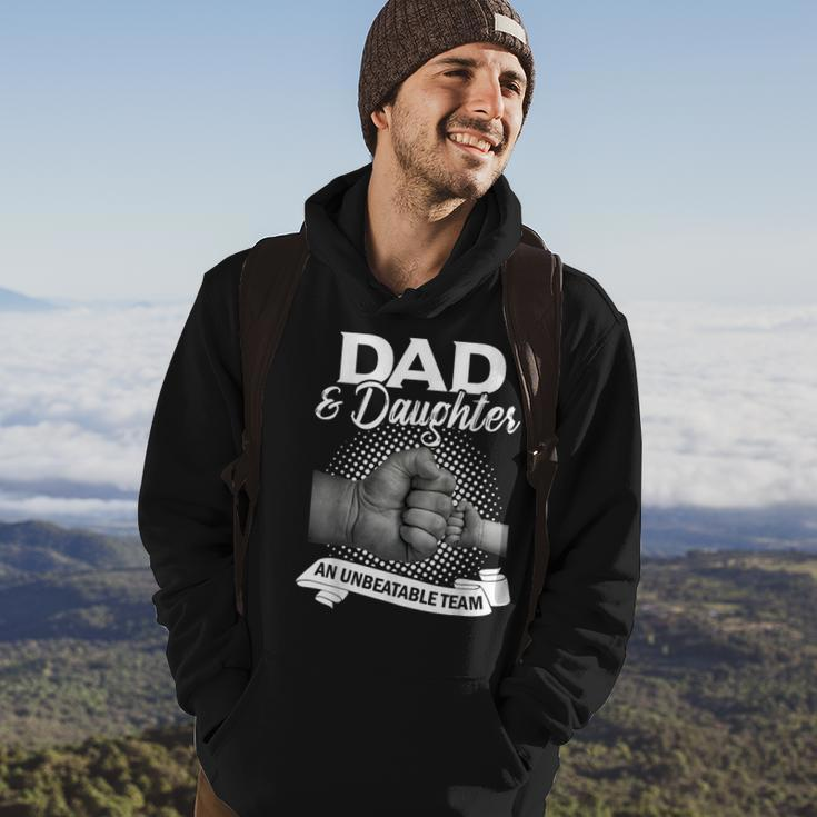 Dad & Daughter An Unbeatable Team Daddy Hoodie Lifestyle
