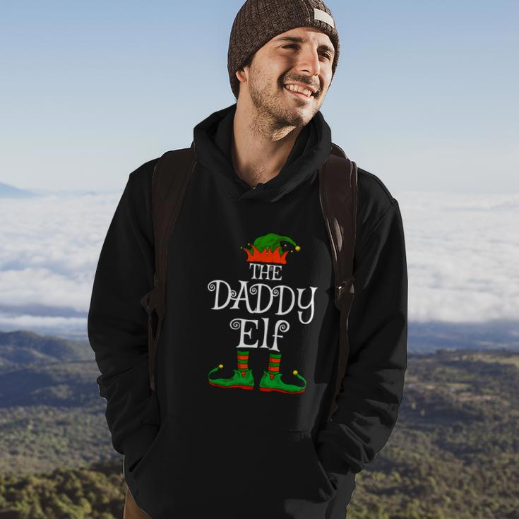 Daddy Elf Family Matching Funny Christmas Pajama Dad Men Hoodie Lifestyle