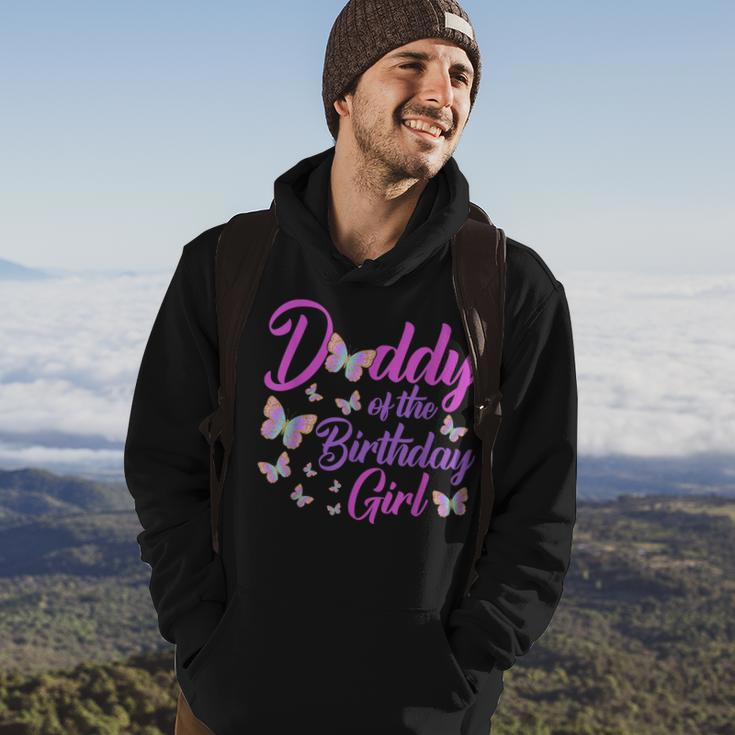 Daddy Of The Birthday Girl Butterfly Dad Father 1St Hoodie Lifestyle
