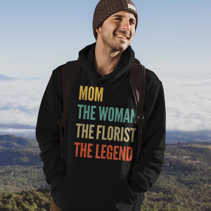 Damen Die Mutter Die Frau Die Floristin Die Legende Hoodie Lebensstil