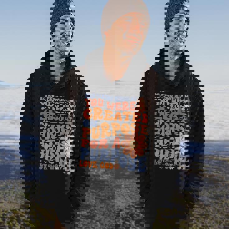 Dear Person Behind Me You Were Created On Purpose Back Print Hoodie Lifestyle