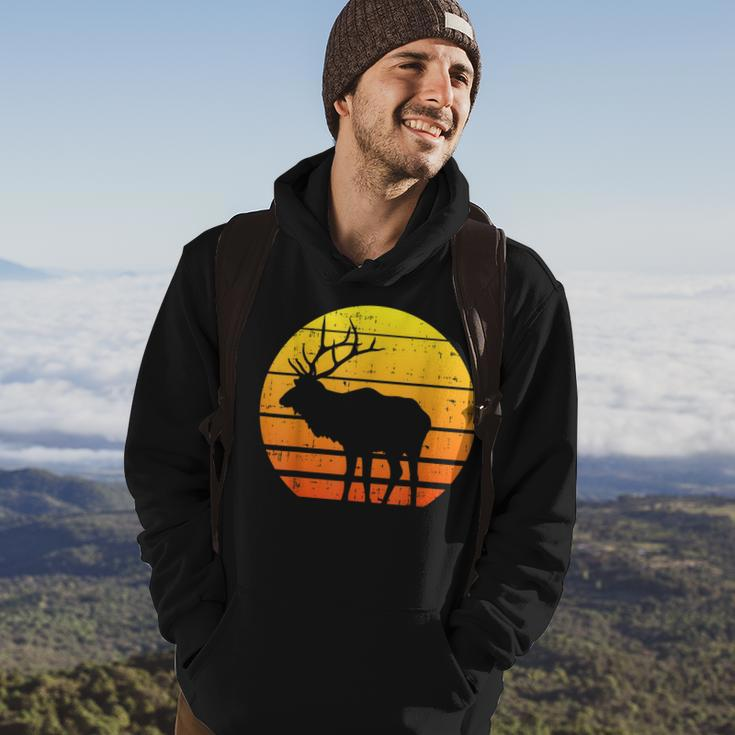 Deer Sunset Elk Buck Hunting Archery Hunter Archer Men Hoodie Lifestyle