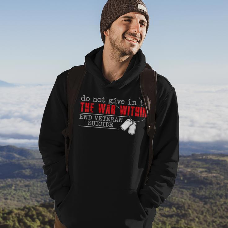 Do Not Give In To The War Within End Veteran Suicide Support Hoodie Lifestyle