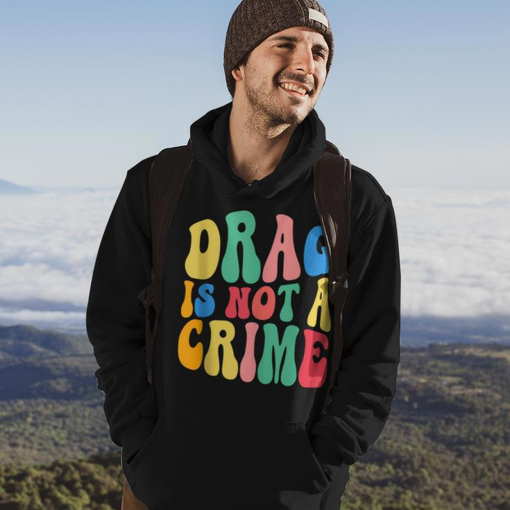 Drag Is Not A Crime Lgbt Gay Pride Equality Cute Drag Queen Hoodie Lifestyle