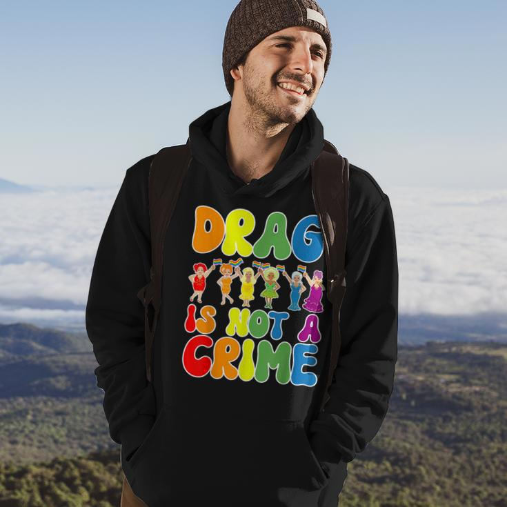 Drag Is Not A Crime Lgbt Gay Pride Equality Drag Queen Hoodie Lifestyle