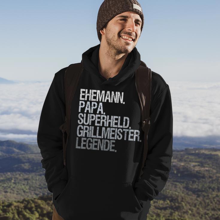 Ehemann Papa Grillmeister Hoodie Lebensstil