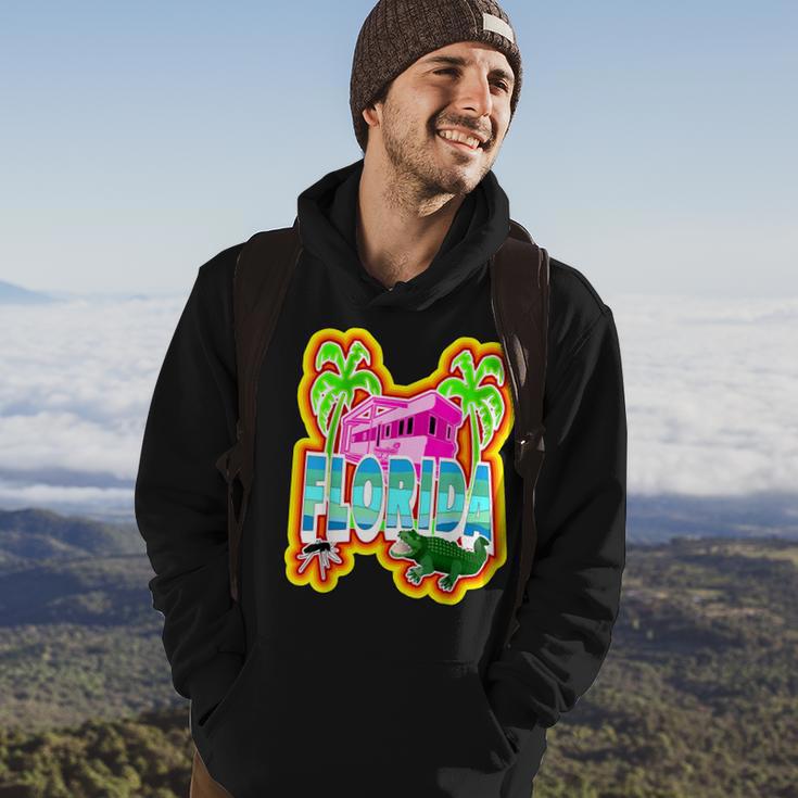 Farbenfroher Redneck Florida Alligator Hoodie, Lustiges Käfer-Design Lebensstil