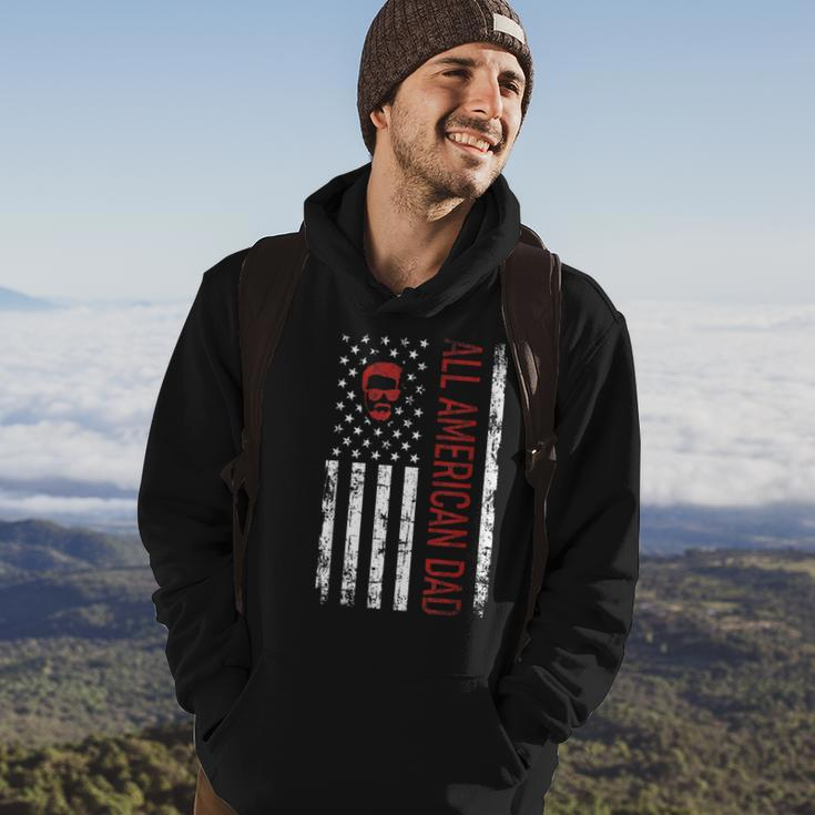 Fathers Day | All American Patriot Usa Dad | 4Th Of July Hoodie Lifestyle