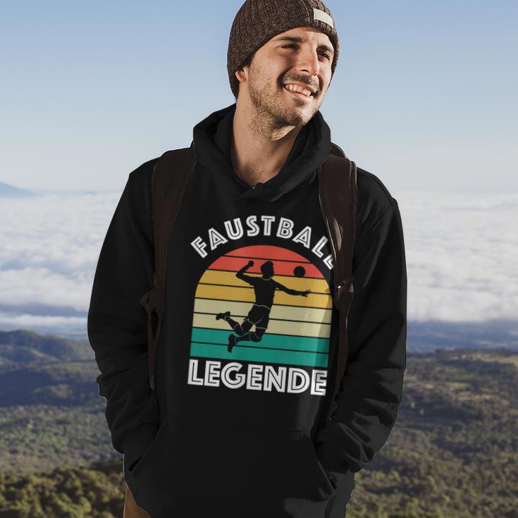 Faustball Legende Für Faustballer Faustballspieler Faustball Hoodie Lebensstil