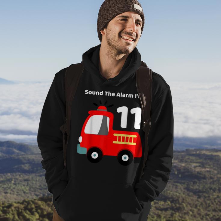 Fire Fighter Truck 11 Year Old Birthday | 11Th Bday Hoodie Lifestyle