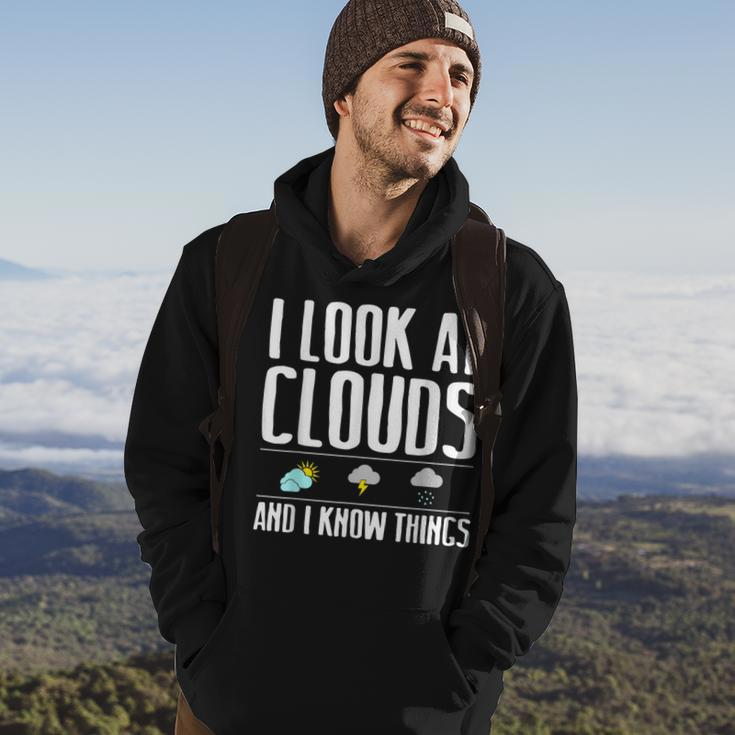 Funny Meteorologist Gift Cool Chaser Weather Forecast Clouds Hoodie Lifestyle