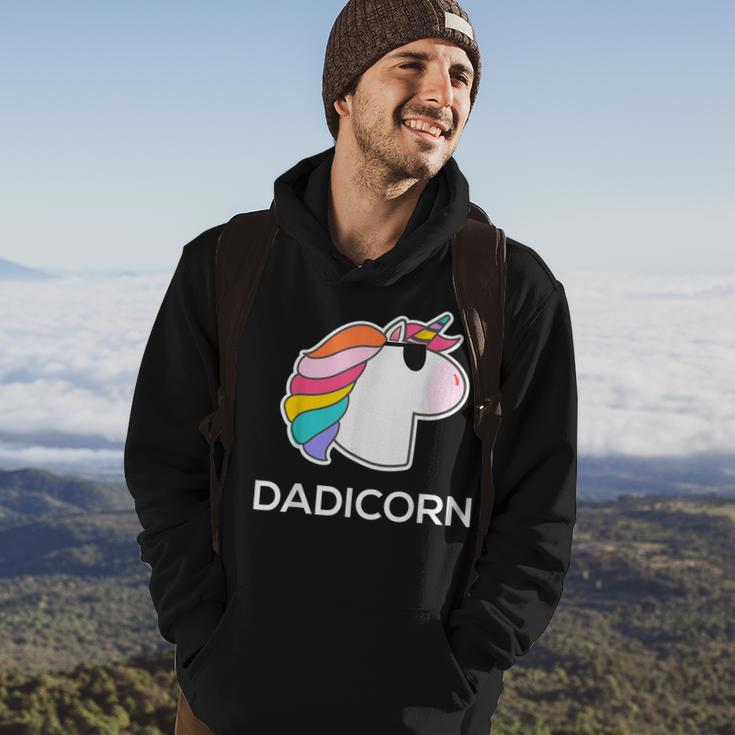 Funny Unicorn Dad Father Gift Dadicorn Gift For Mens Hoodie Lifestyle