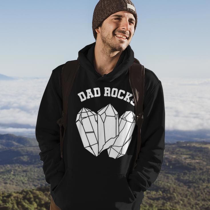 Geologist Dad Rocks Rock Collector Geology Men Hoodie Graphic Print Hooded Sweatshirt Lifestyle