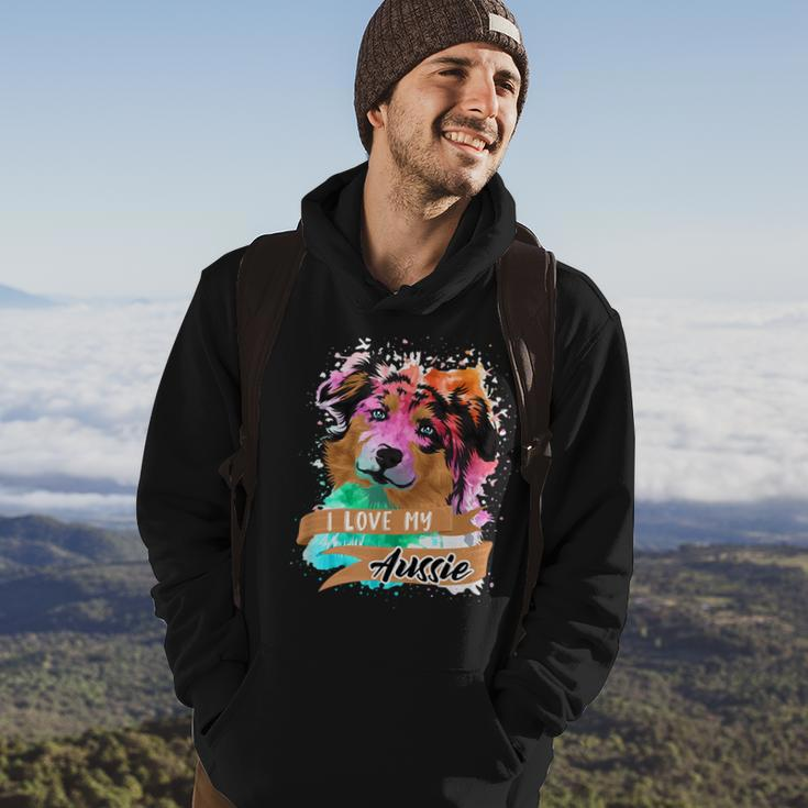 Geschenk Hundebesitzer Aussie Australien Shepherd Hoodie Lebensstil