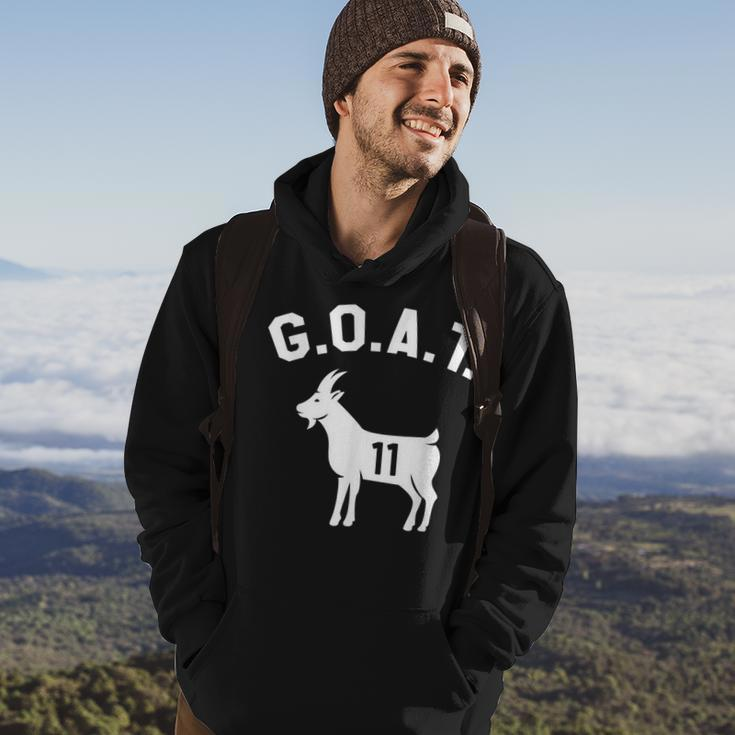 Goat Number 11 Greatest Of All Time Dad Joke Hoodie Lifestyle