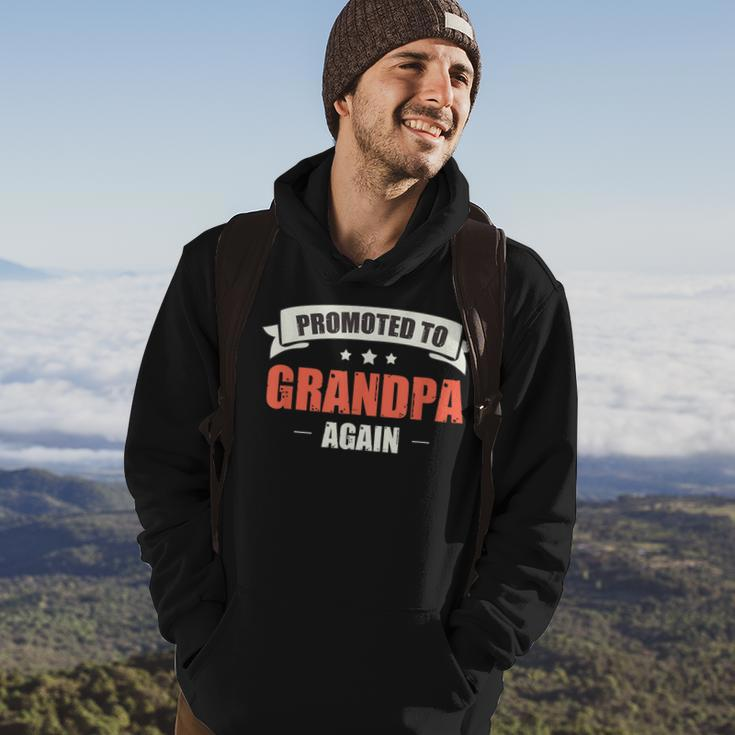 Grandpa Gift Promoted To Grandpa Again Gift For Mens Hoodie Lifestyle