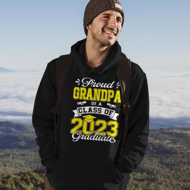 Grandpa Senior 2023 Proud Grandpa Of 2023 Graduate Hoodie Lifestyle