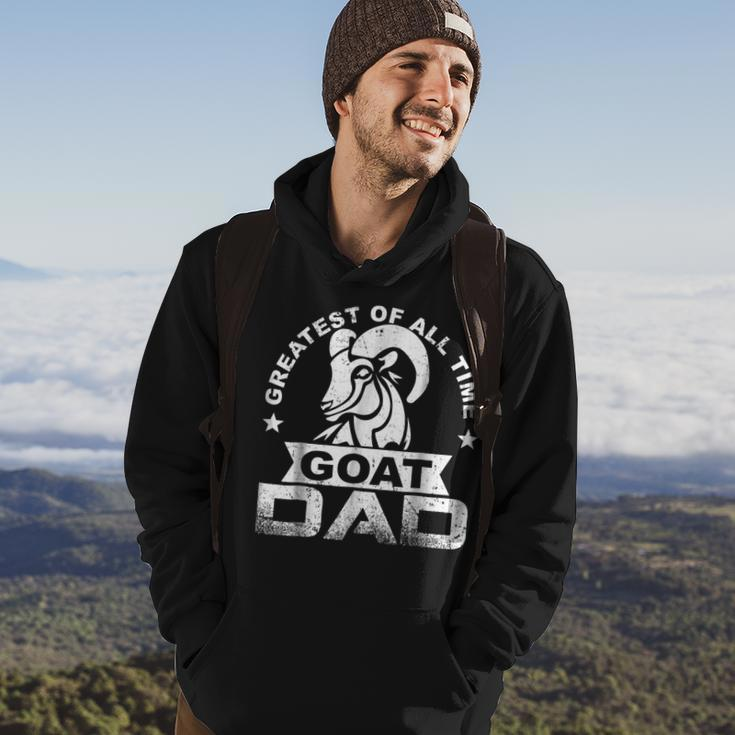 Greatest Of All Time Goat DadFathers Day Gift Gift For Mens Hoodie Lifestyle