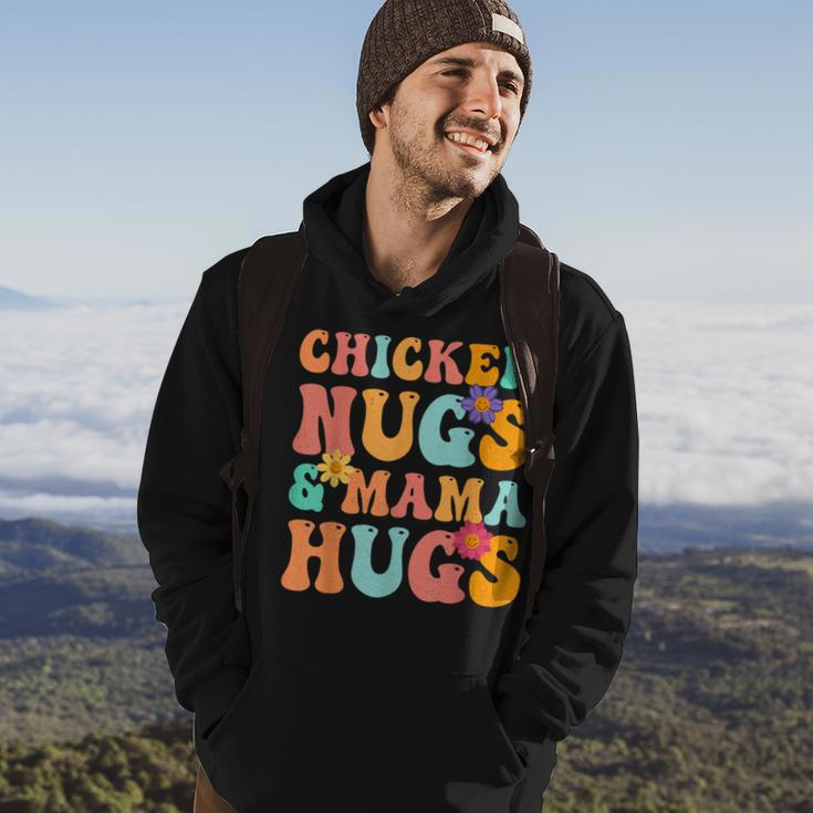 Groovy Chicken Nugs And Mama Hugs For Chicken Nugget Lover Hoodie Lifestyle