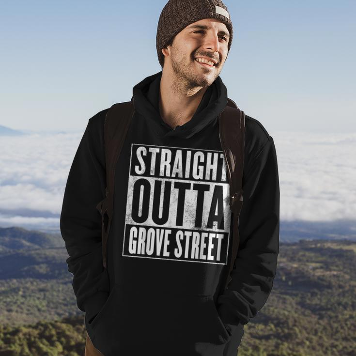 Grove Street - Straight Outta Grove Street Men Hoodie Graphic Print Hooded Sweatshirt Lifestyle