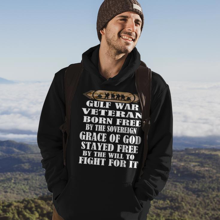 Gulf War VeteranDesert Storm Desert Shield Veteran Men Hoodie Graphic Print Hooded Sweatshirt Lifestyle