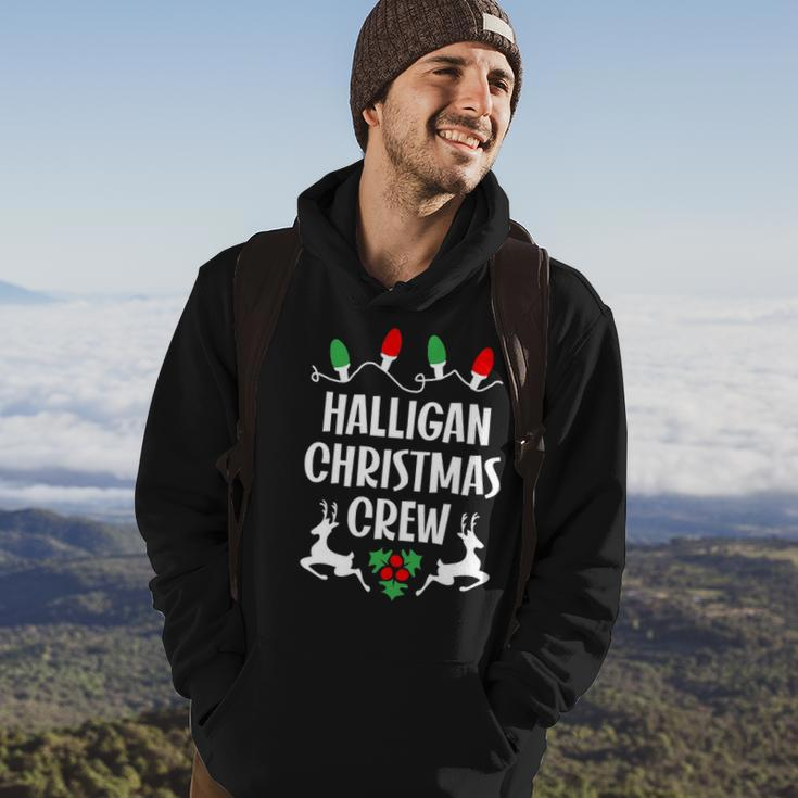 Halligan Name Gift Christmas Crew Halligan Hoodie Lifestyle