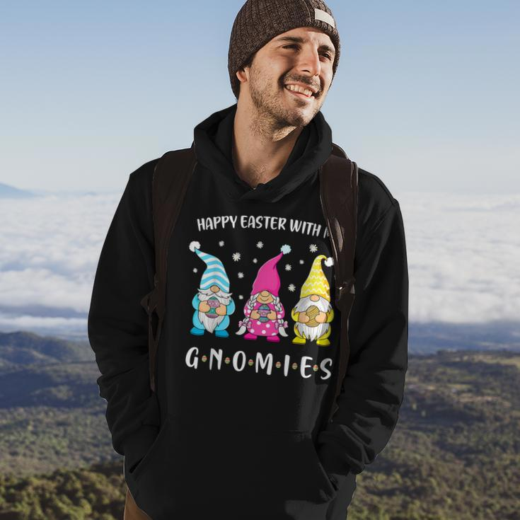 Happy Easter With My Gnomies Girls Kids Women Easter Gnome Hoodie Lifestyle