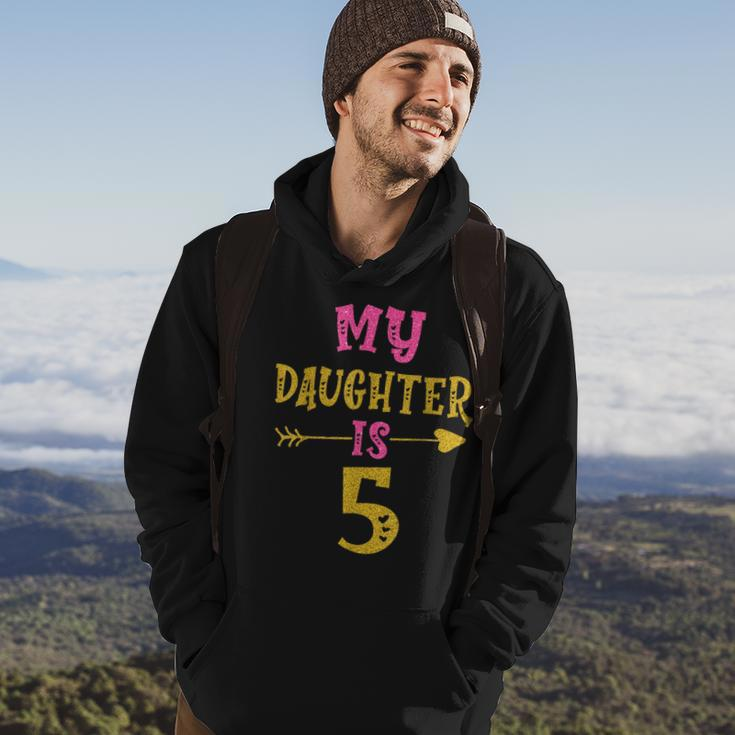 Hearts 5Th Bday For Daughter From Mom Dad Hoodie Lifestyle