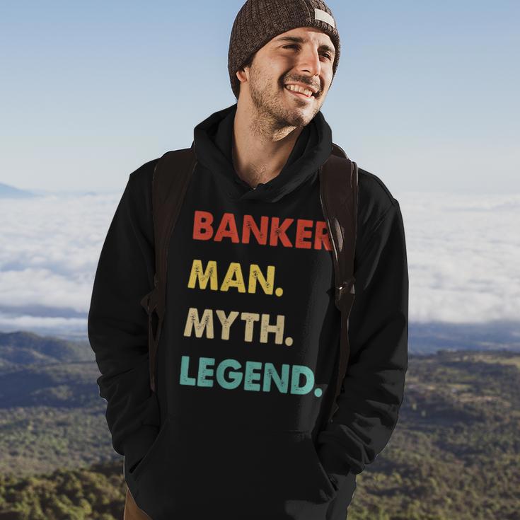 Herren Banker Mann Mythos Legende Hoodie Lebensstil