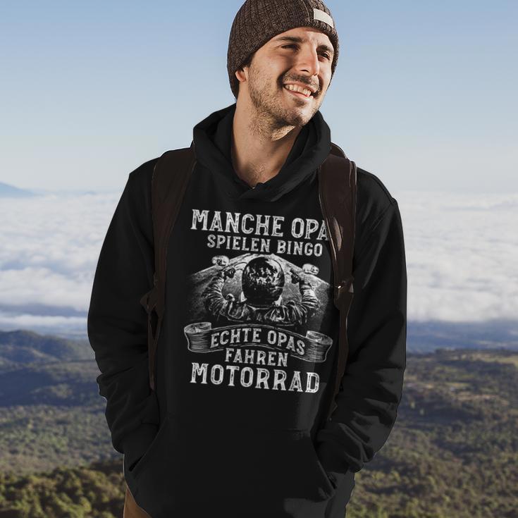 Herren Opa Motorrad Biker Bingo Ältere Motorradfahrer Hoodie Lebensstil