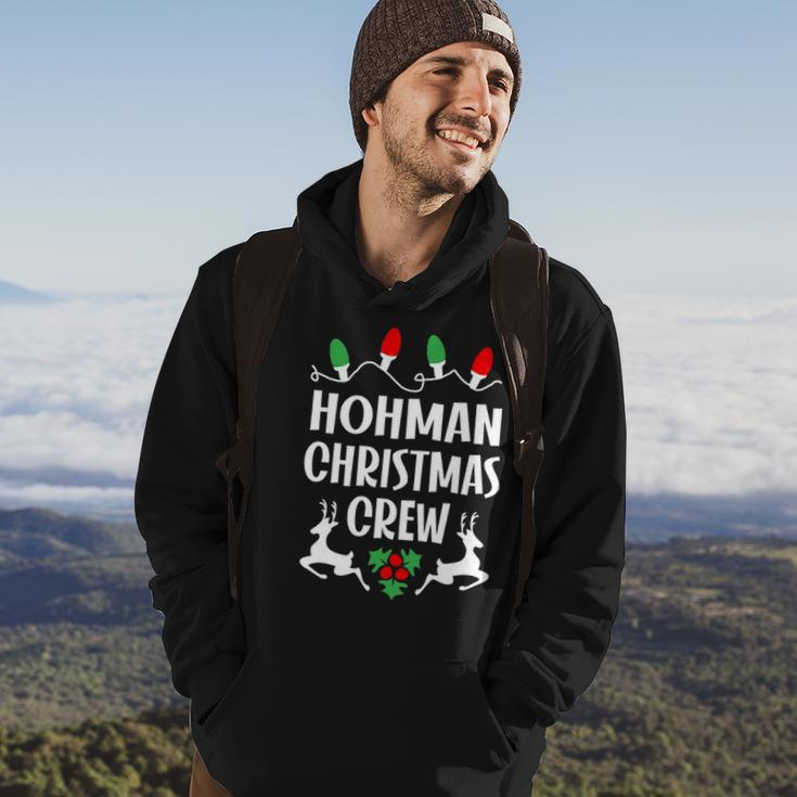 Hohman Name Gift Christmas Crew Hohman Hoodie Lifestyle