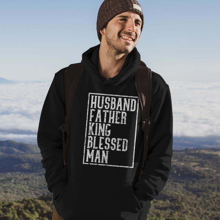 Husband Father King Blessed Man Black Pride Dad Gift V2 Hoodie Lifestyle