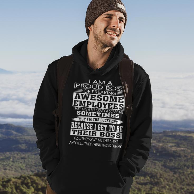 I Am A Proud Boss Of Freaking Awesome Employees V2 Hoodie Lifestyle